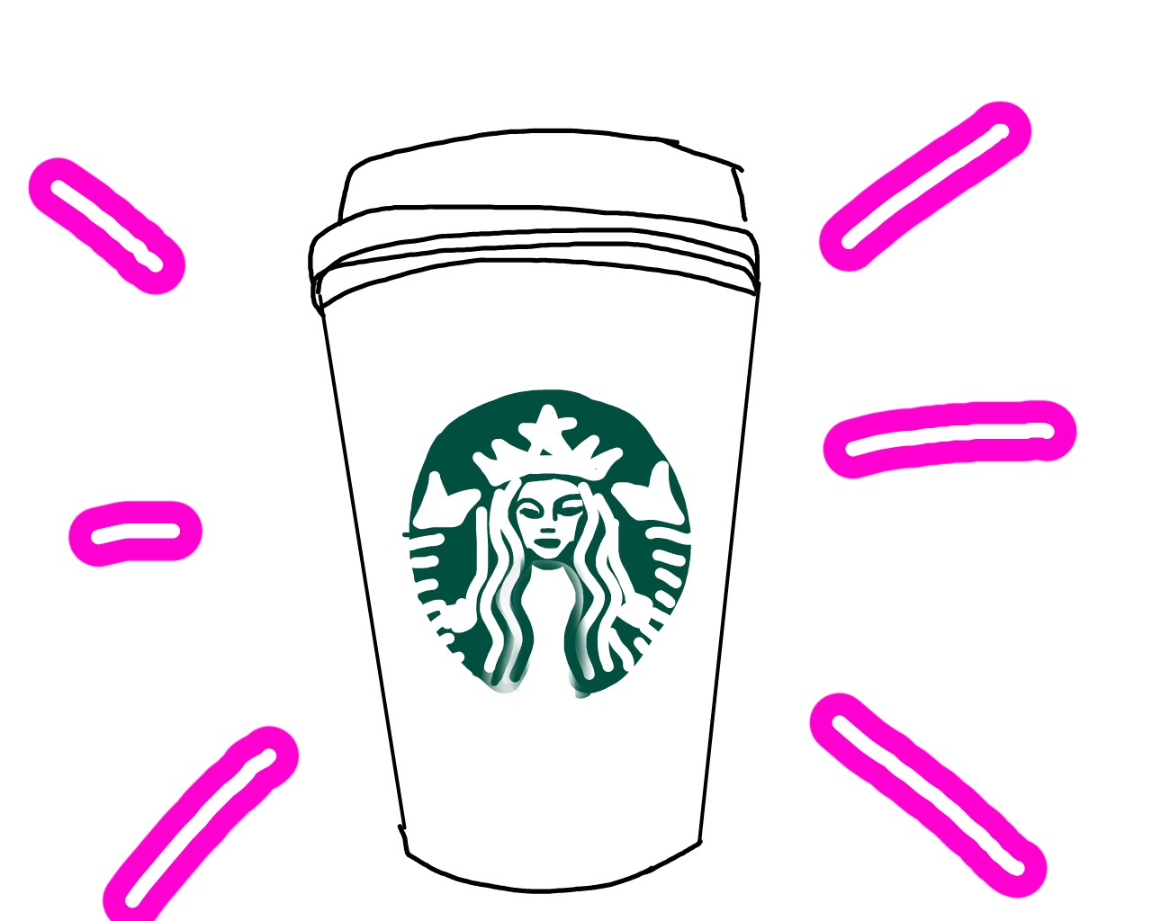 1280x1024 Stars Starbucks Coffee Challenge Hot Warm Cool Drawing