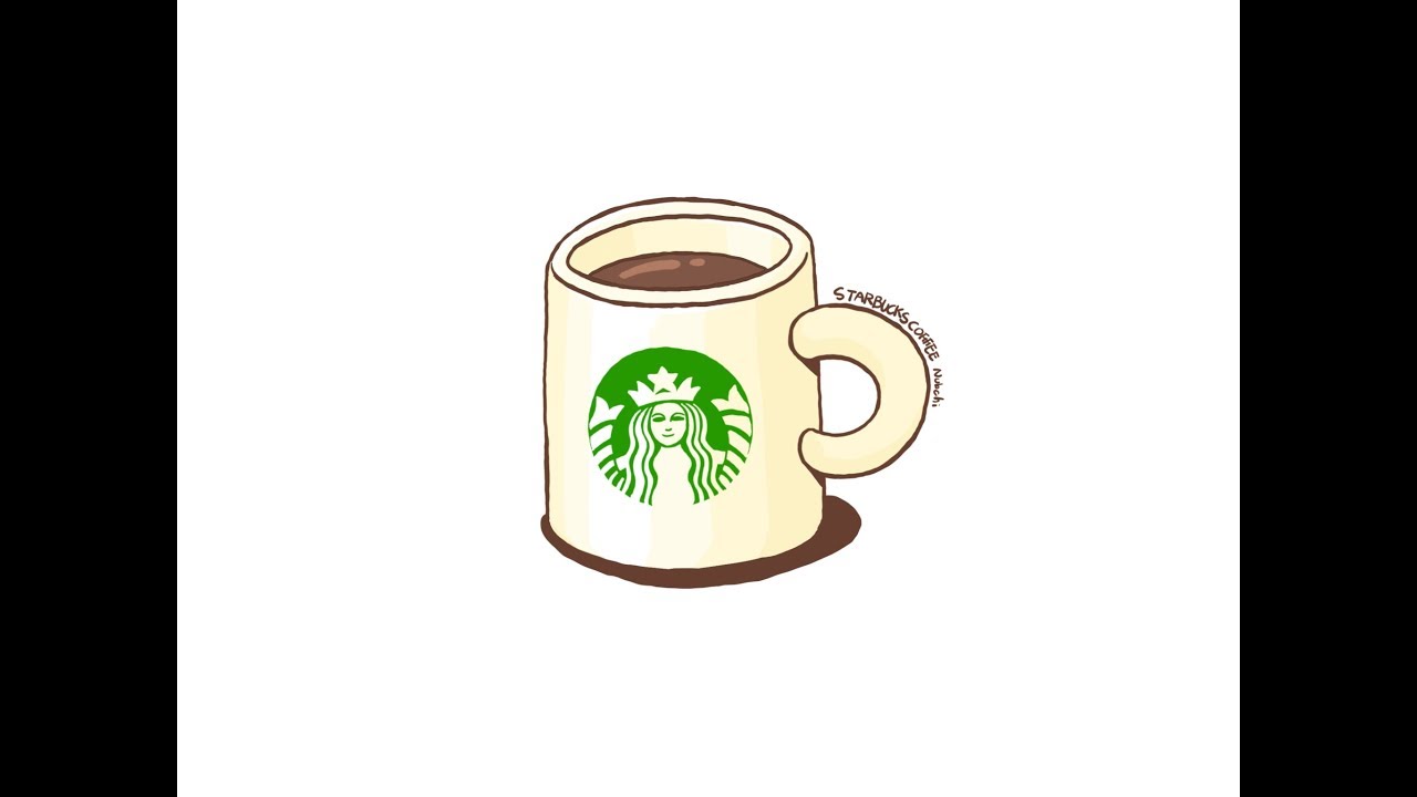 1280x720 How To Draw Cartoon Starbucks Coffee Draw With Ipad Pro