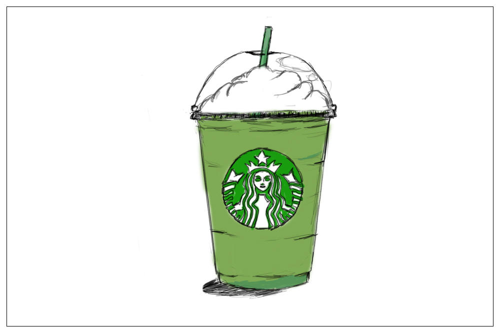 1000x667 Free Drawn Starbucks Latte, Download Free Clip Art