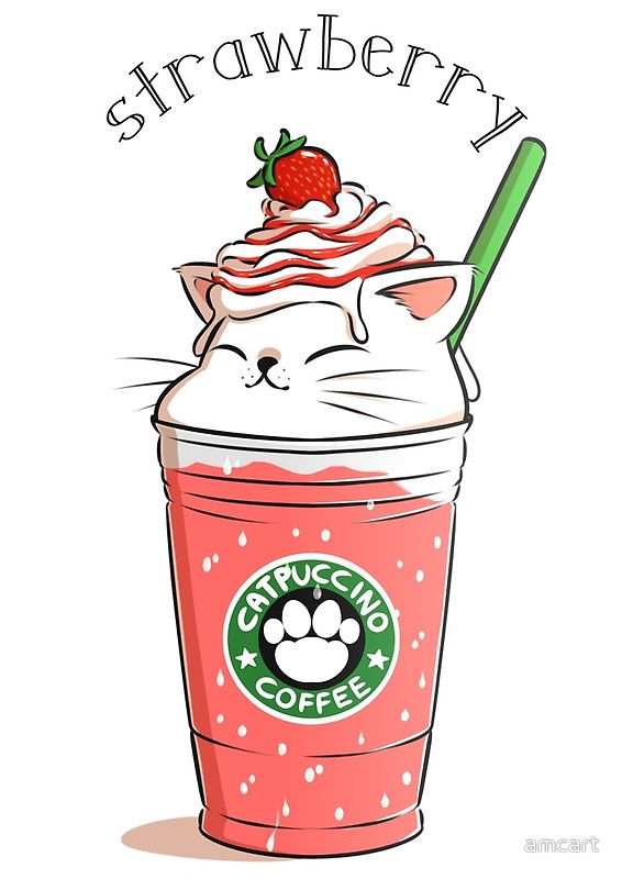 566x800 Strawberry Catpuccino' Spiral Notebook