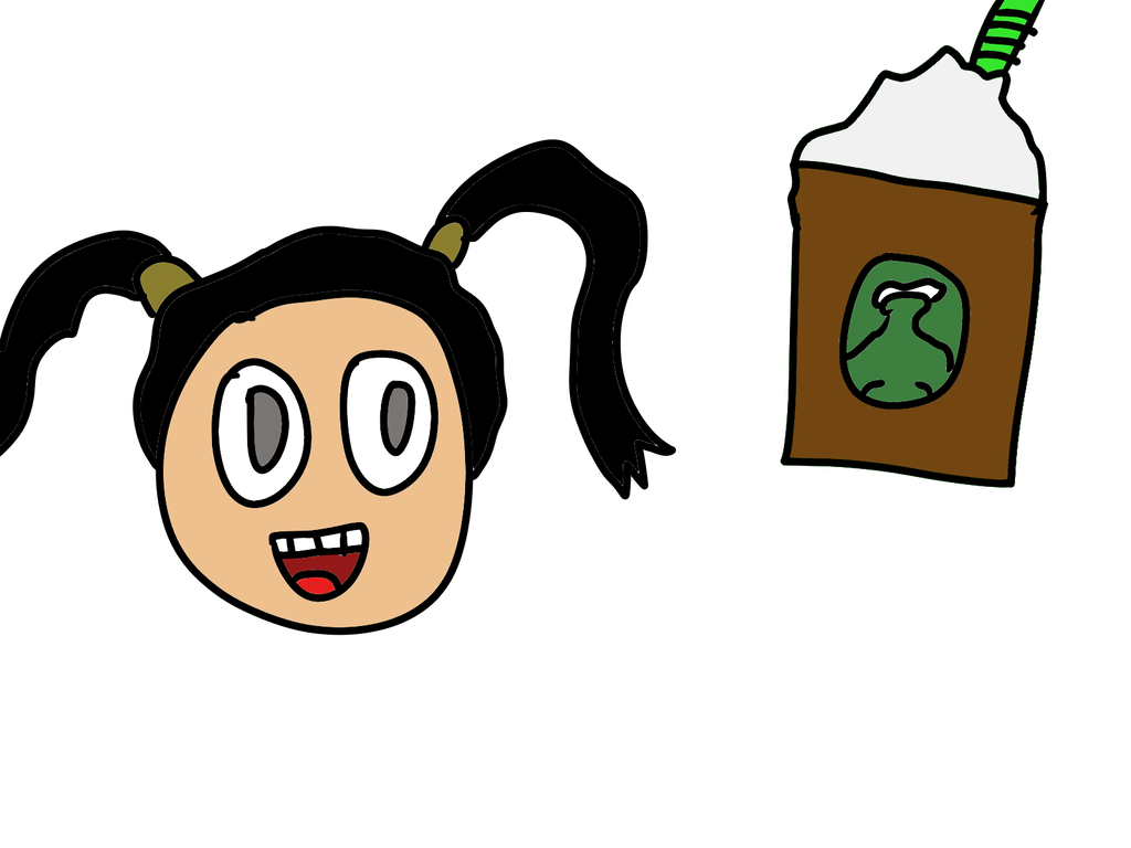 1024x768 White Girl And Her Starbucks Milkshake