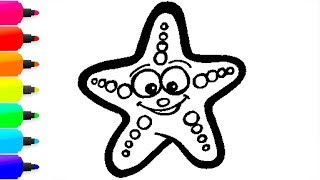Starfish Drawing For Kids