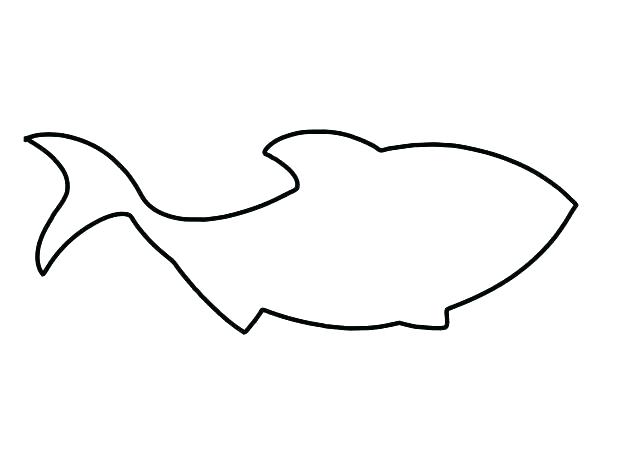 618x464 Goldfish Outline Template First Birthday Party Under The Sea Image