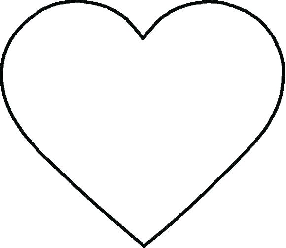 580x503 Printable Shapes To Cut Out Large Heart Template Print And Extra