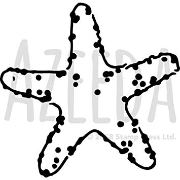 355x355 'sea Starfish' Wall Stencil Template