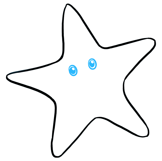 680x678 Drawing Starfish Blue Cartoon Transparent Png Clipart Free
