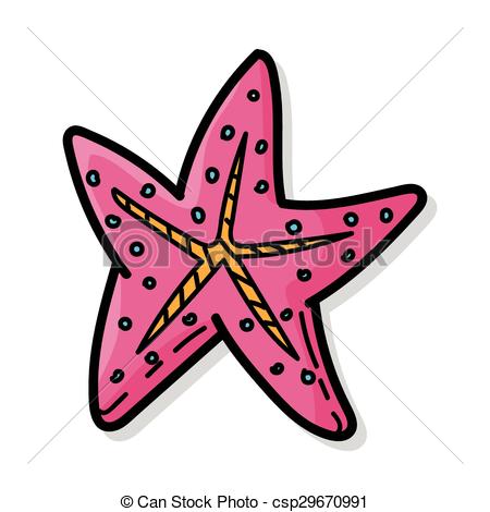 450x470 Starfish Color Doodle