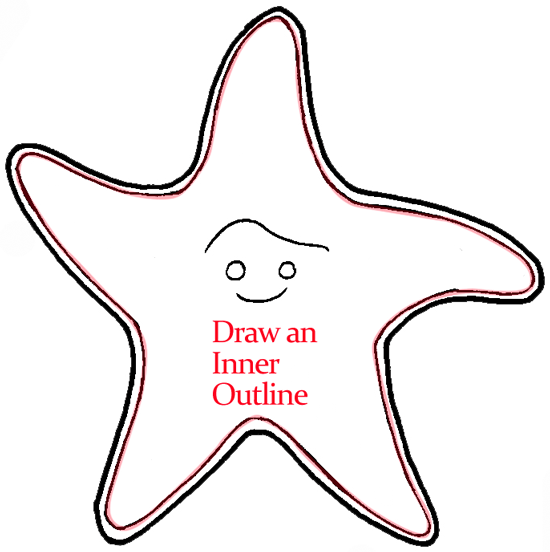 550x552 How To Draw Peach From Finding Nemo With Easy Step