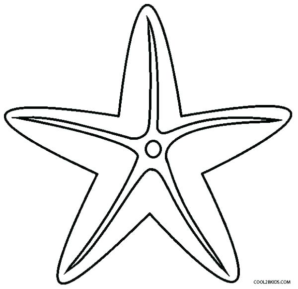 600x581 Printable Coloring Pages Of Starfish