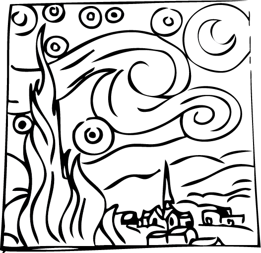 526x509 Collection Of Free Night Drawing Starry Download On Ui Ex