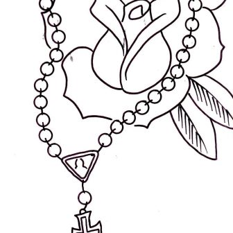 336x336 Cross Drawings Pictures Easy Cool Tumblr Crossbow With Roses