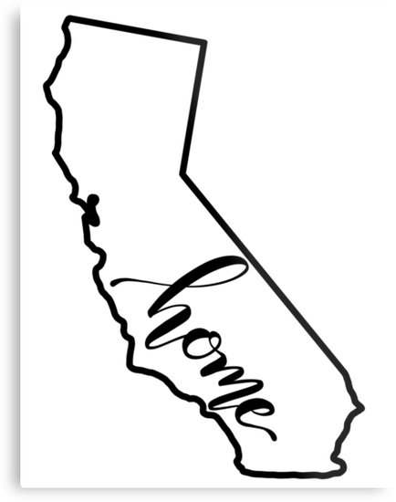 434x550 California State Outline