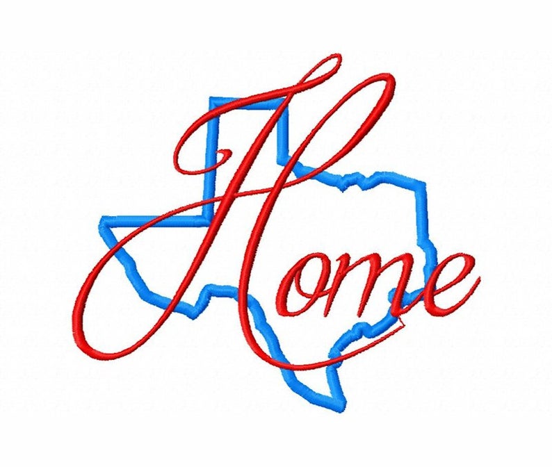 794x672 Texas Home State Outline Tx Embroidery Design Multiple Etsy