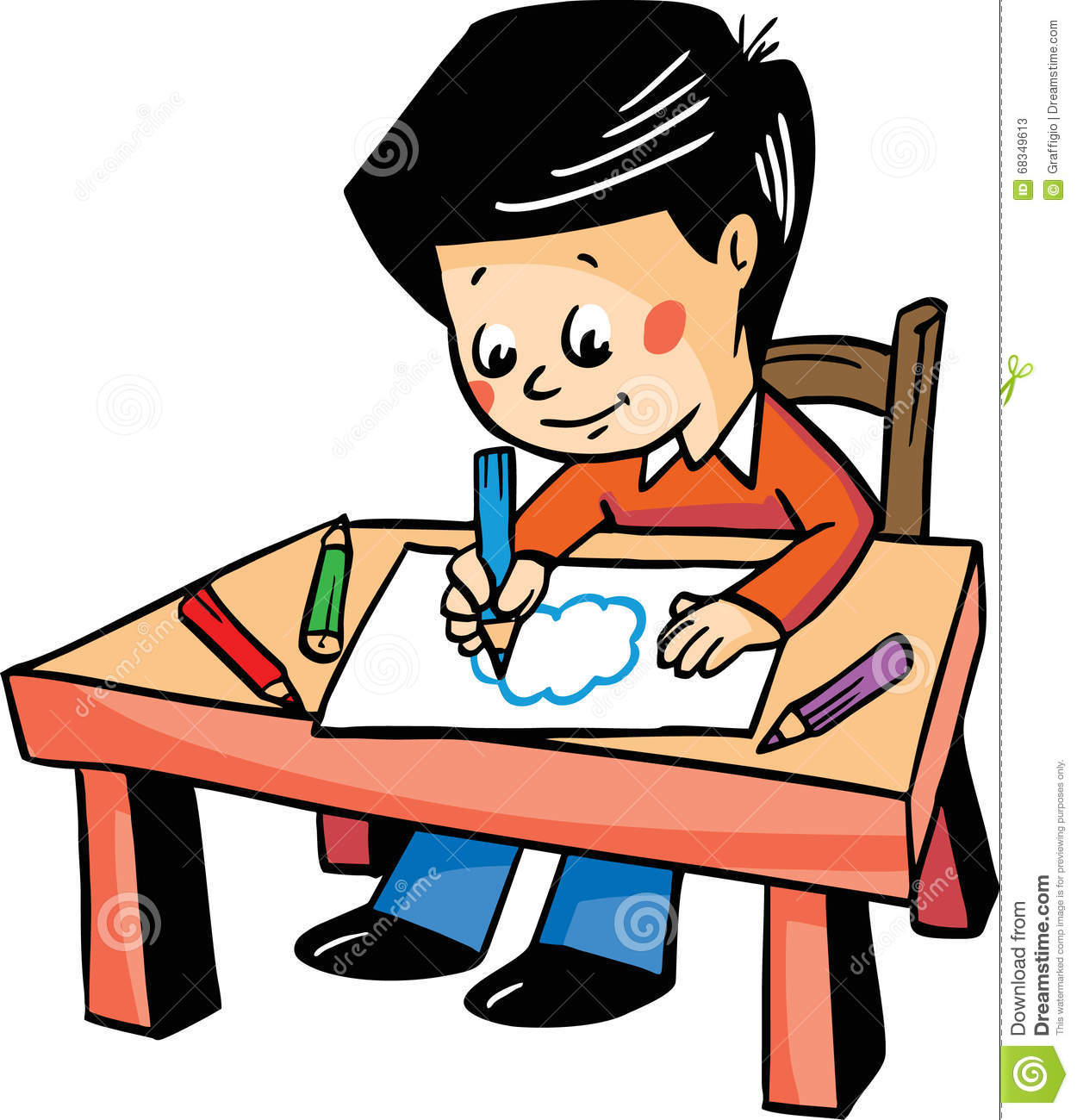 1250x1300 Boy Drawing Clipart Clipart Station