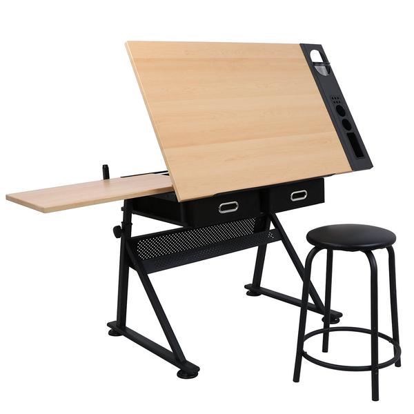600x600 adjustable drawing table desk tabletop for reading, writing