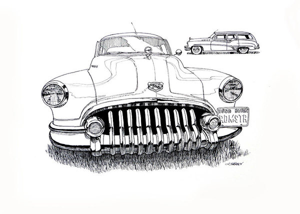 600x428 Woody Station Wagon Art