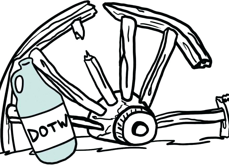 879x635 Wagon Coloring