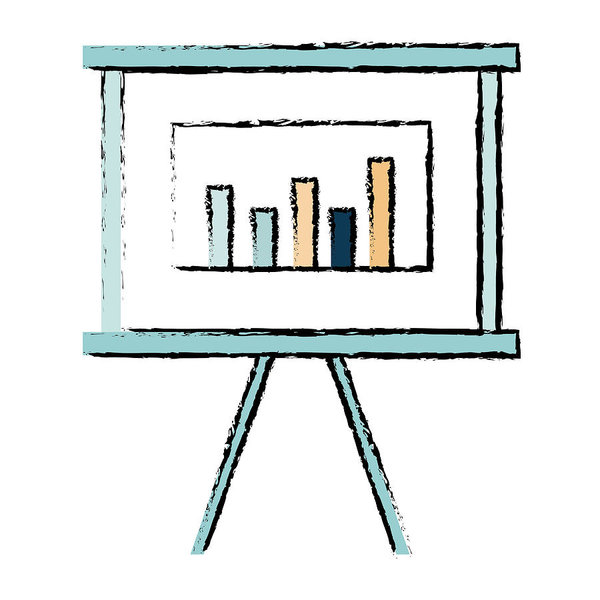 600x600 Paperboard With Statistics Icon Art Print