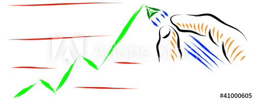 500x199 Hand Drawing Business Graph And Statistics