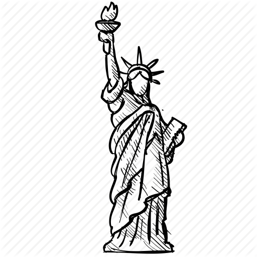 512x512 Collection Of Free Nyc Drawing Statue Download On Ui Ex