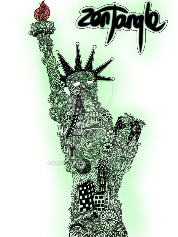 600x800 Drawing Zentangle