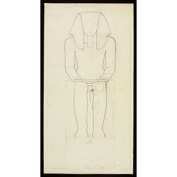 355x355 Record Drawing Of Statue Of Amanothph Iii, King Of Egypt Bonomi