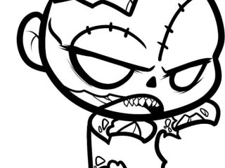 320x240 Scary Coloring Pages Scary Monsters Drawing