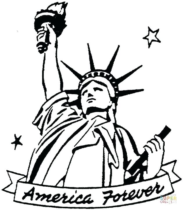630x720 How To Draw The Statue Of Liberty