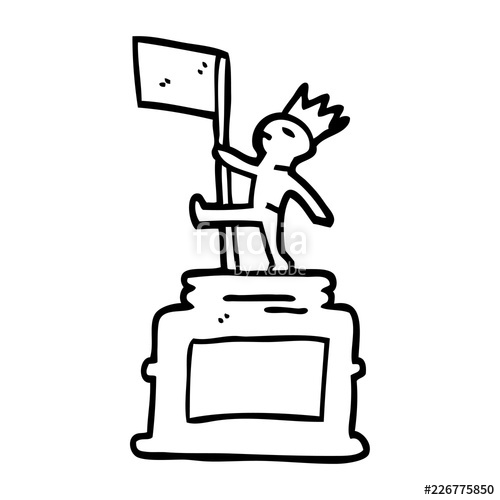 500x500 Line Drawing Cartoon Monument Statue Stock Image And Royalty Free