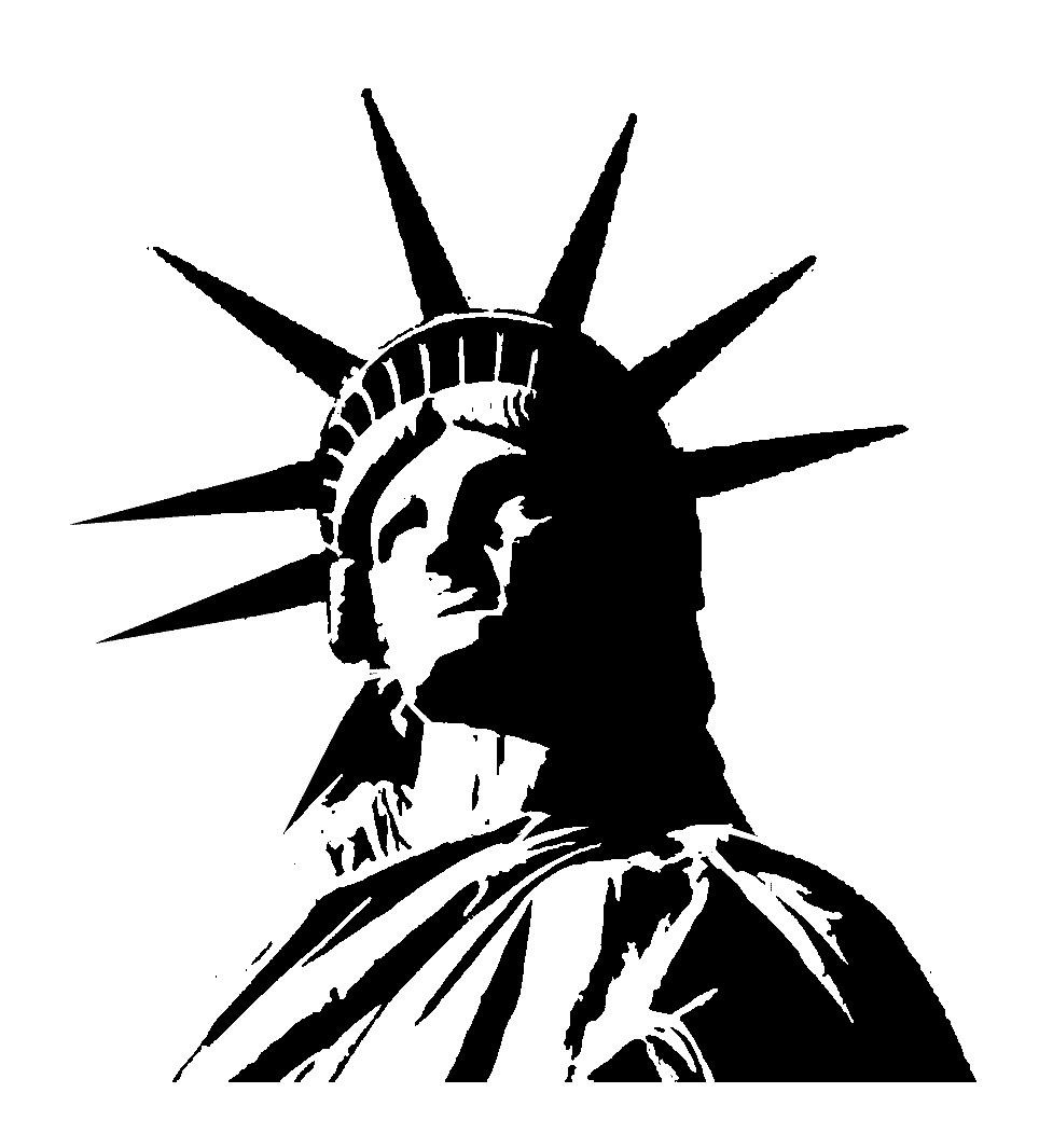 977x1065 how to draw the statue of liberty easy statue liberty cartoon