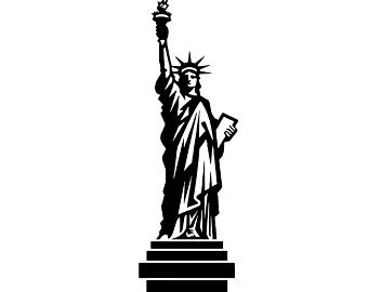 340x270 Lady Liberty Sticker Etsy