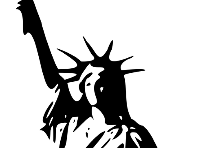 640x480 Statue Of Liberty Flag Drawing Transparent Png Clipart Free