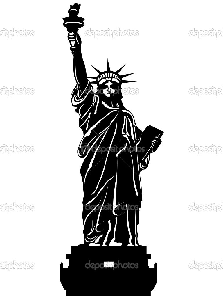 768x1024 statue of liberty silhouettes statue of liberty black and white