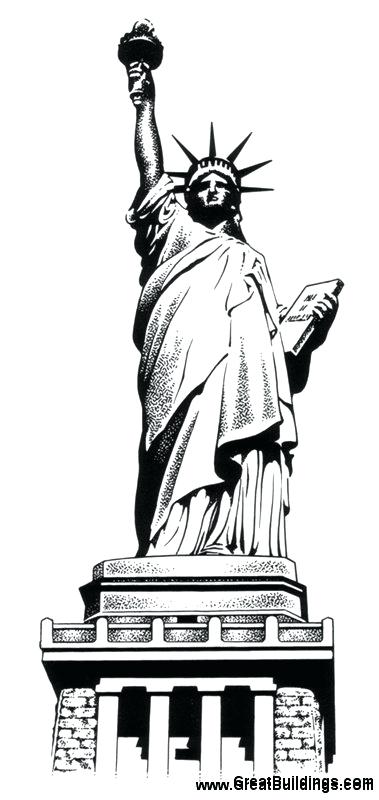 379x800 easy to draw statue of liberty statue of liberty