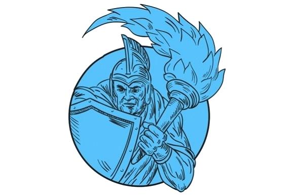 580x387 Torch Drawing Easy Tiki Line Human Single Continuous Art Flame