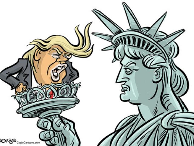 640x480 Drawn Statue Of Liberty Cartoon