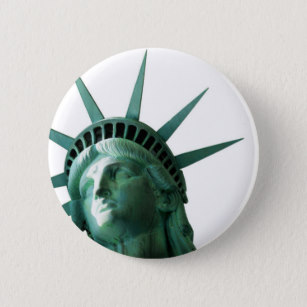 307x307 Lady Liberty Buttons Pins