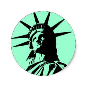 307x307 Statue Of Liberty Stickers Zazzle