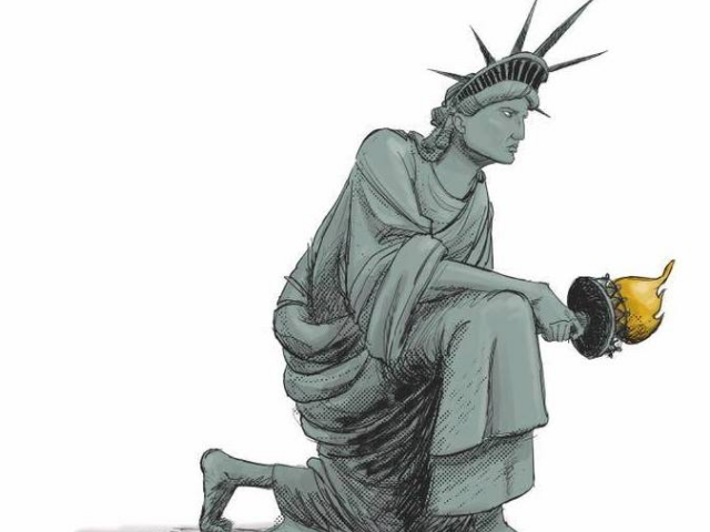 640x480 Free Drawn Statue Of Liberty, Download Free Clip Art