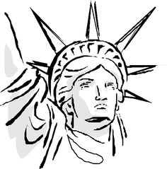 Statue Of Liberty Drawing For Kids