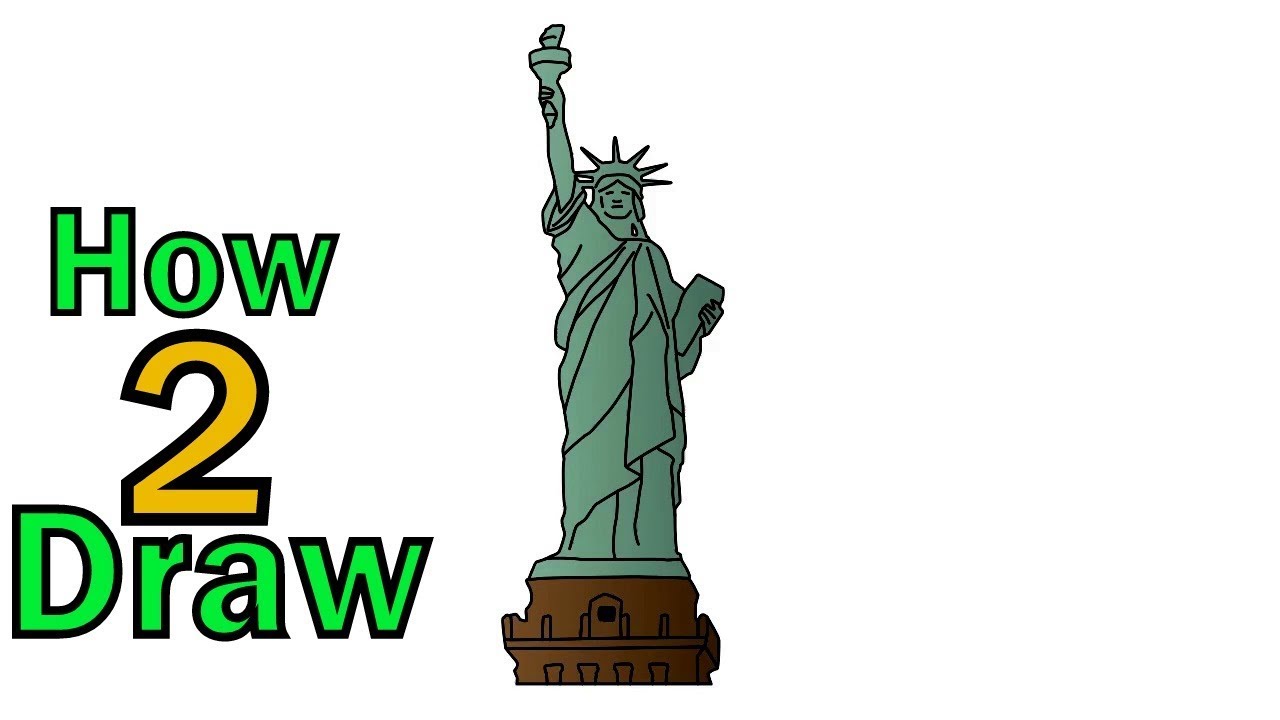1280x720 How To Draw Statue Of Liberty Arts For Kids