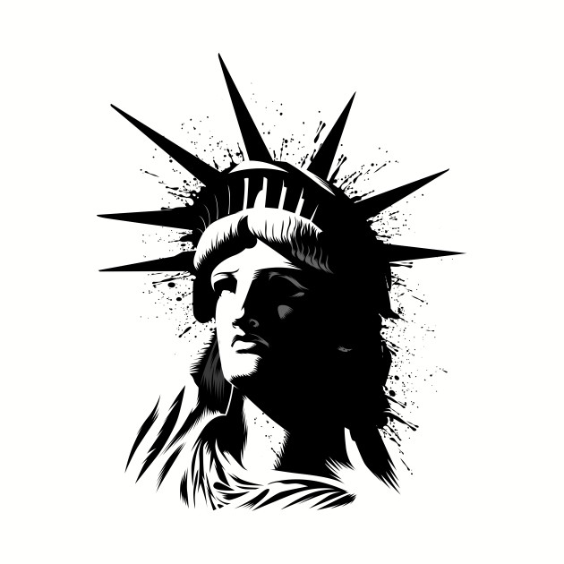 630x630 Splatter Statue Of Liberty
