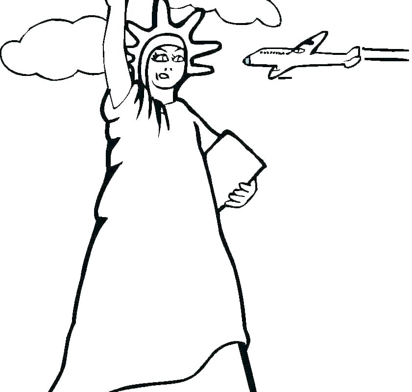841x800 statue of liberty coloring pages statue of liberty coloring