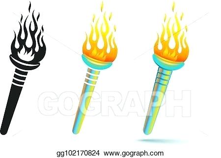 450x322 Torch Drawing Easy Tiki Line Human Single Continuous Art Flame