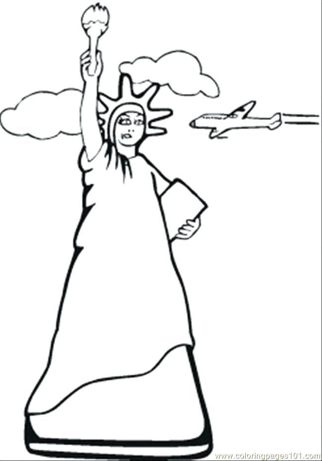 650x928 Coloring Pages Coloring Picture Of The Statue Liberty Toilet