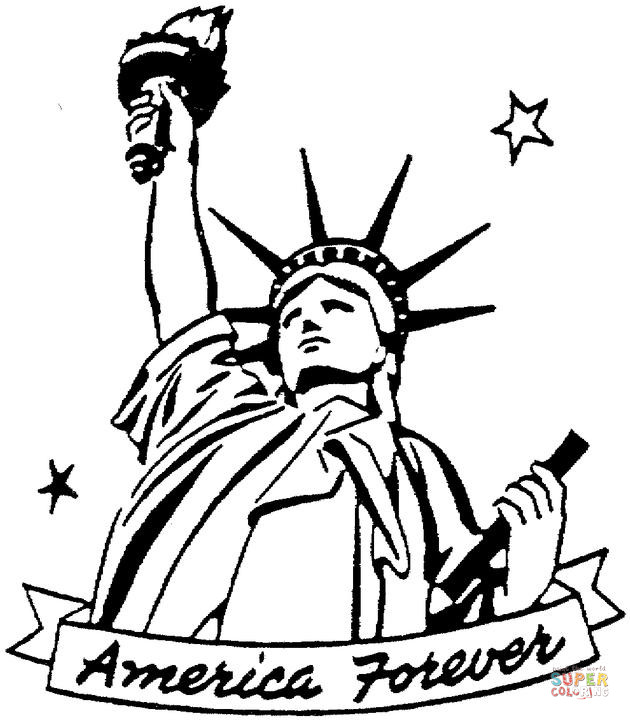 630x720 How To Draw The Statue Of Liberty Easy Statue Liberty Drawing