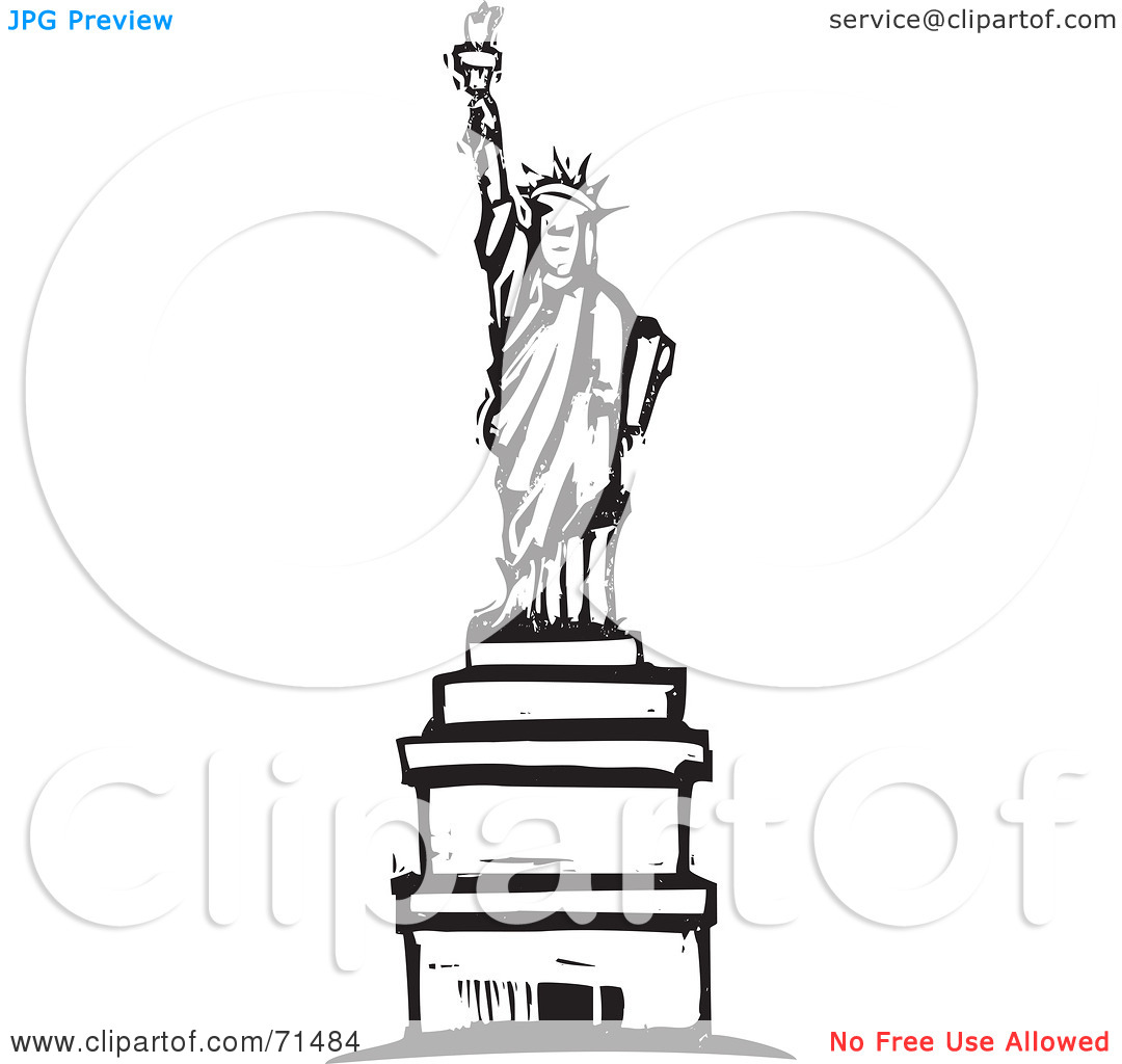 1080x1024 The Statue Of Liberty Outline Free Vector Free Psdvectoricons