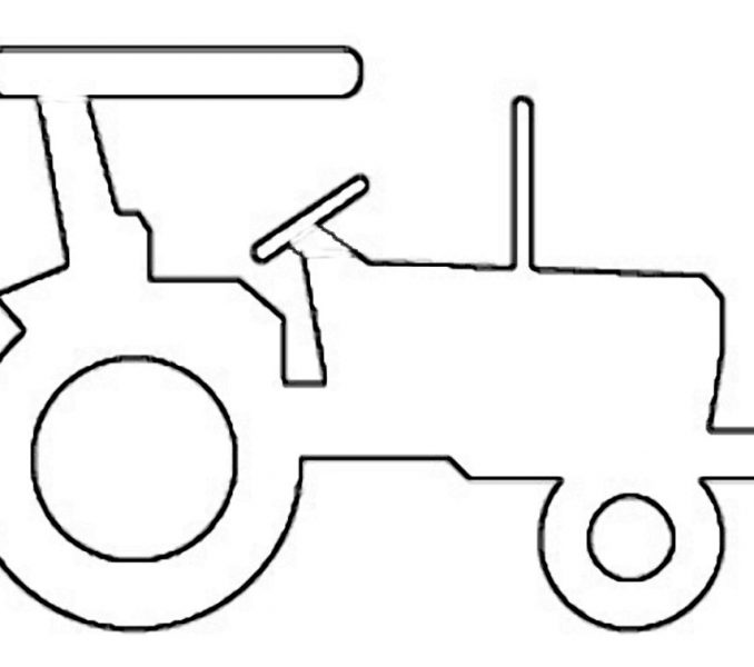 678x600 Tractor Template For Preschoolers Collection Of Tractor Drawing