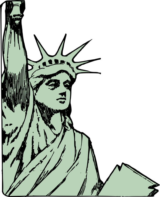 611x750 Statue Of Liberty Face Drawing Monument Cc0