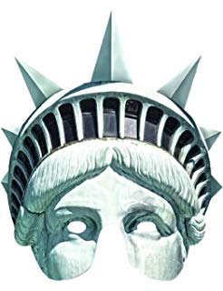246x320 Statue Of Liberty Half Face Mask Toys Games